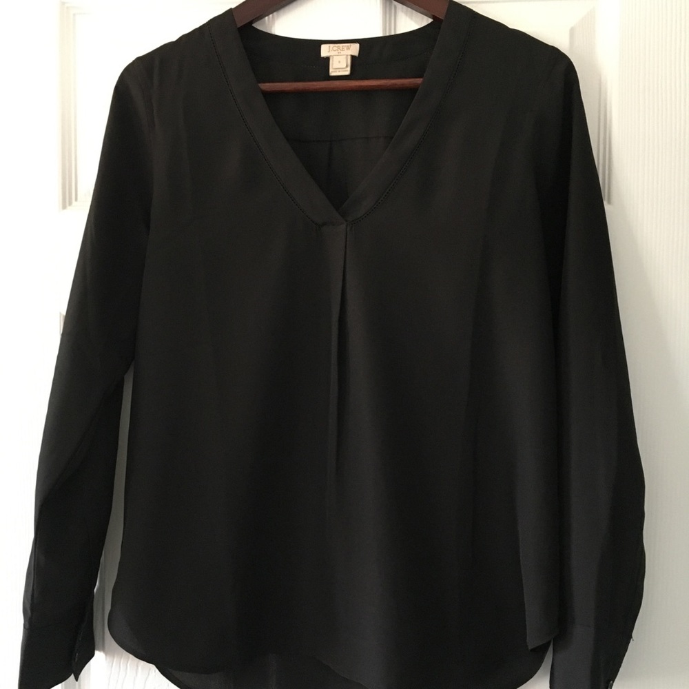 J. Crew Factory Black Blouse